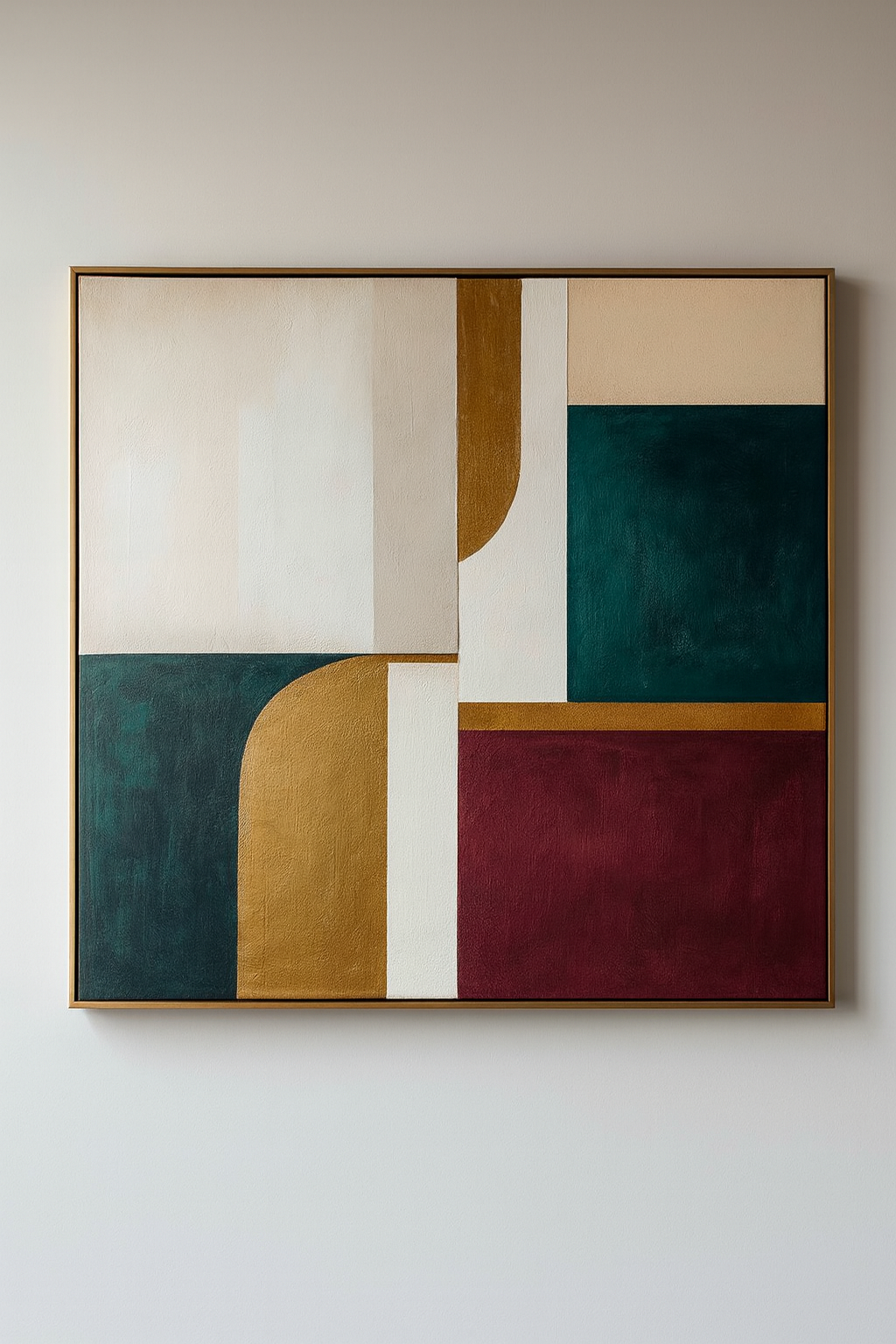 Golden Harmony Canvas Painting