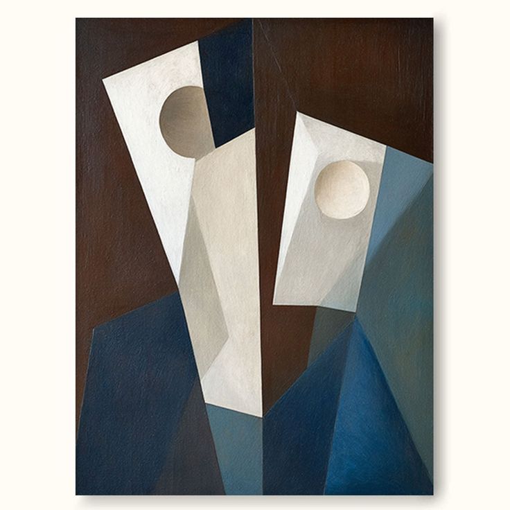 Silent Geometry Canvas Painting