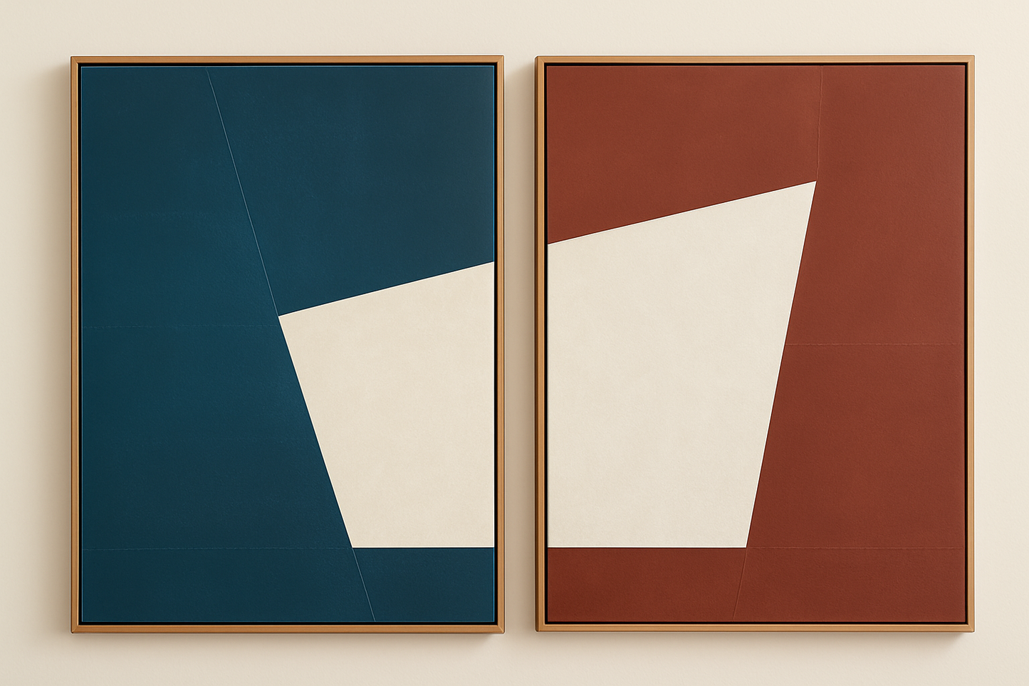 Dual Contrast Canvas Painting