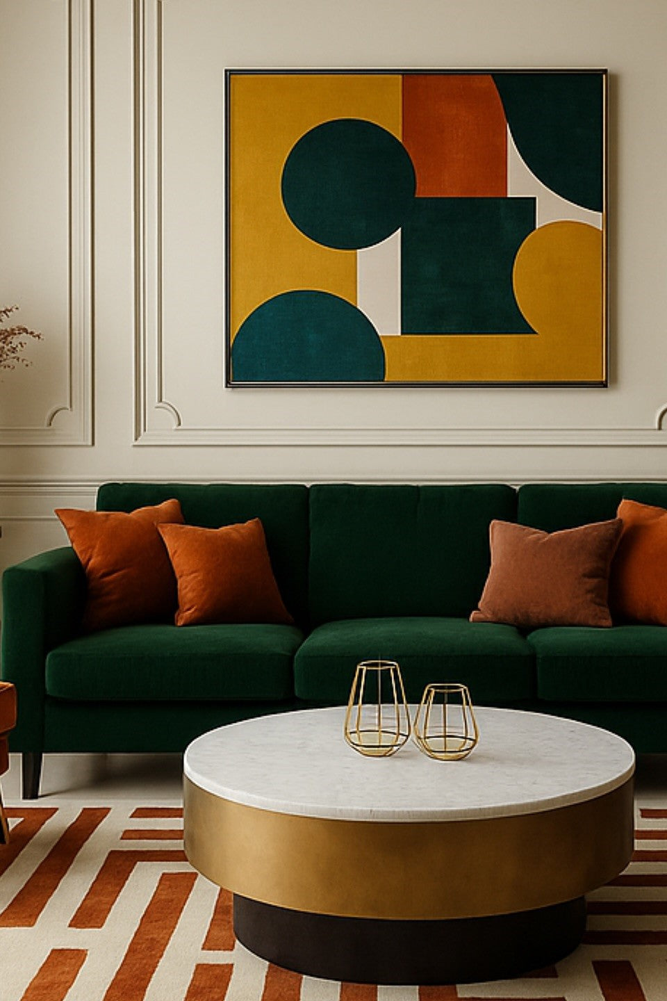 Bold Geometry Canvas Painting