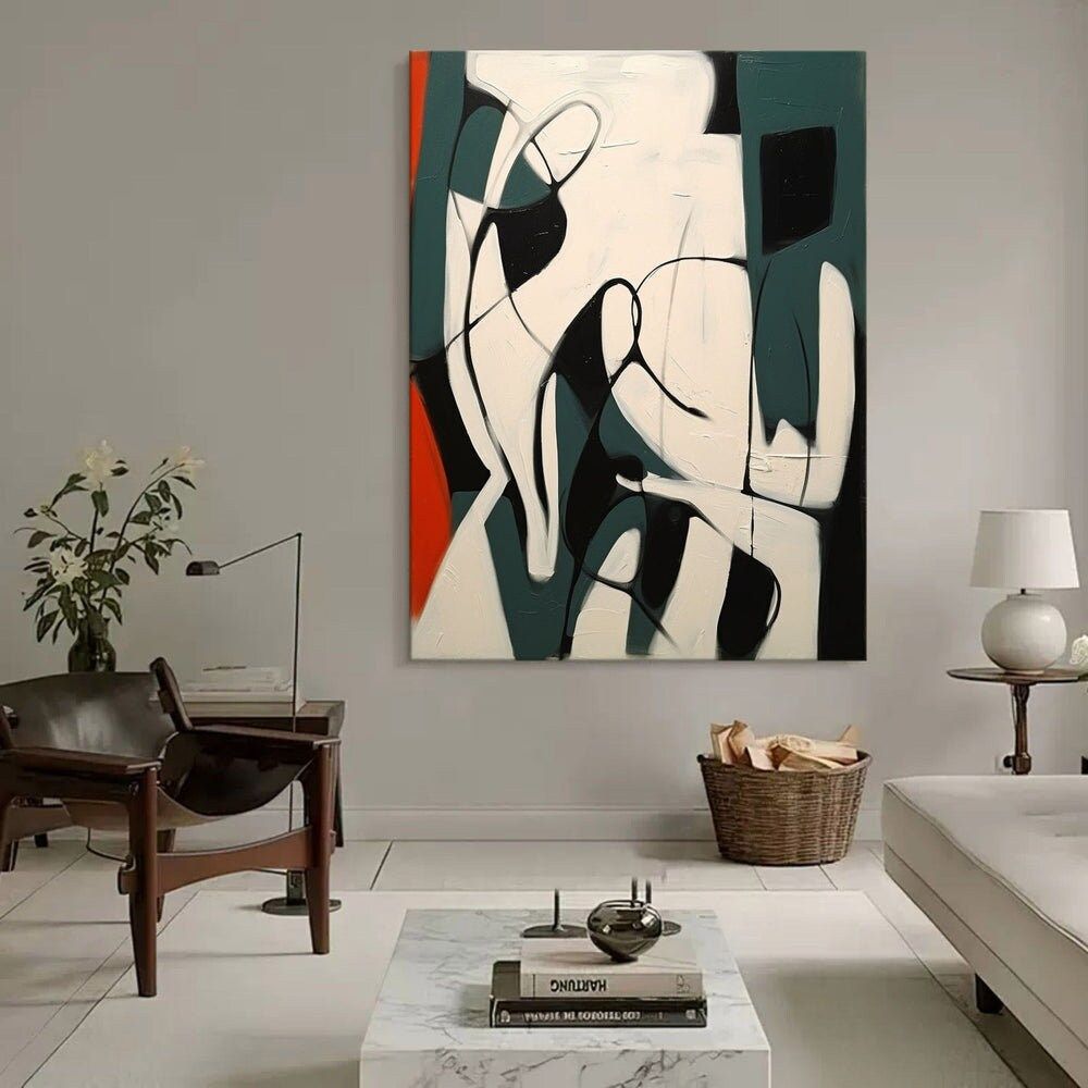 Abstract Motion Canvas Painting