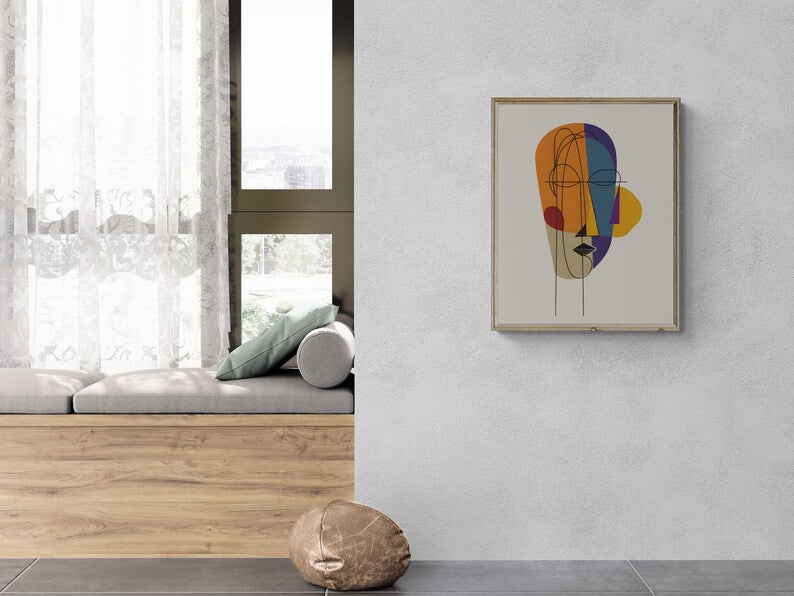 Prismatic Portrait – Canvas Painting