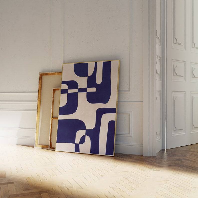 Indigo Flow– Canvas Painting