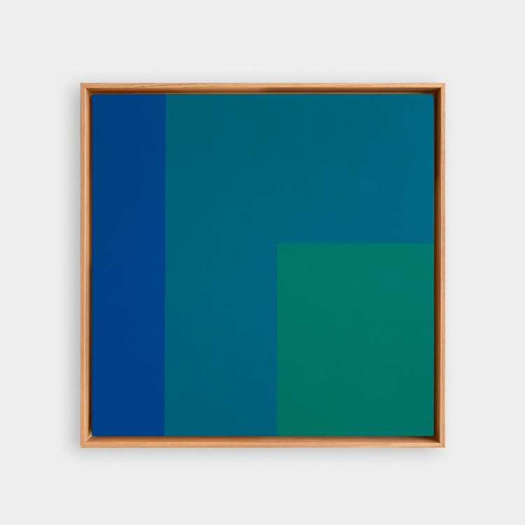 Deep Blocks Canvas Painting