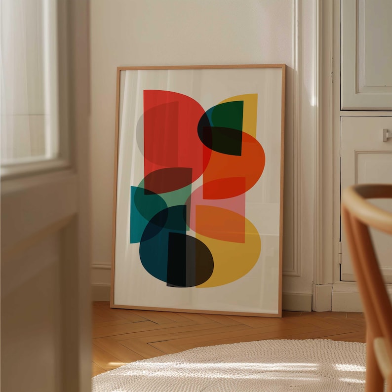 Vivid Overlap Canvas Painting