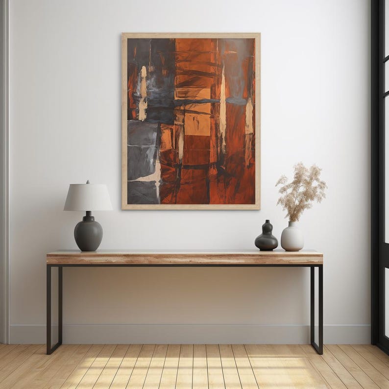 Amber Depth Canvas Painting