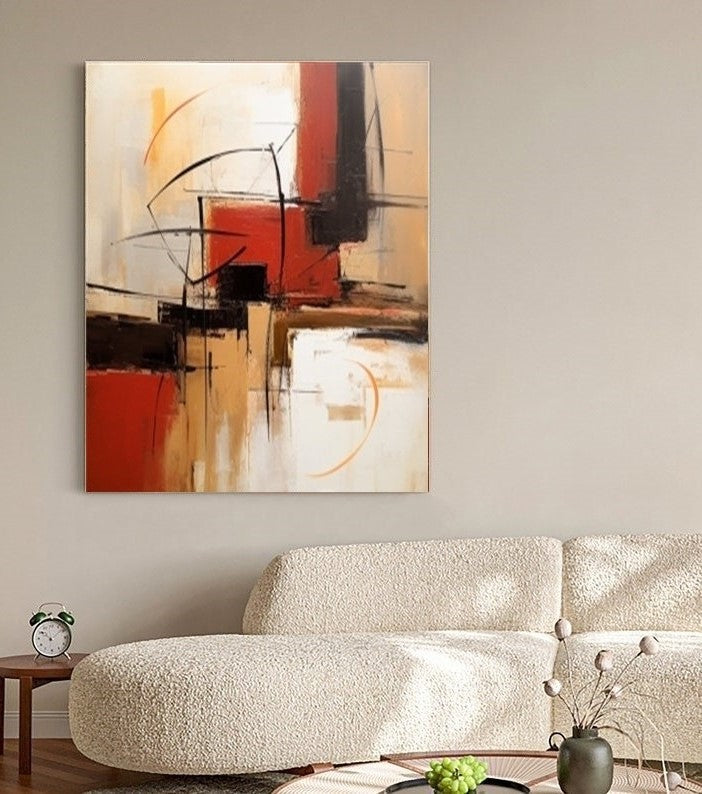 Red Nexus – Canvas Painting