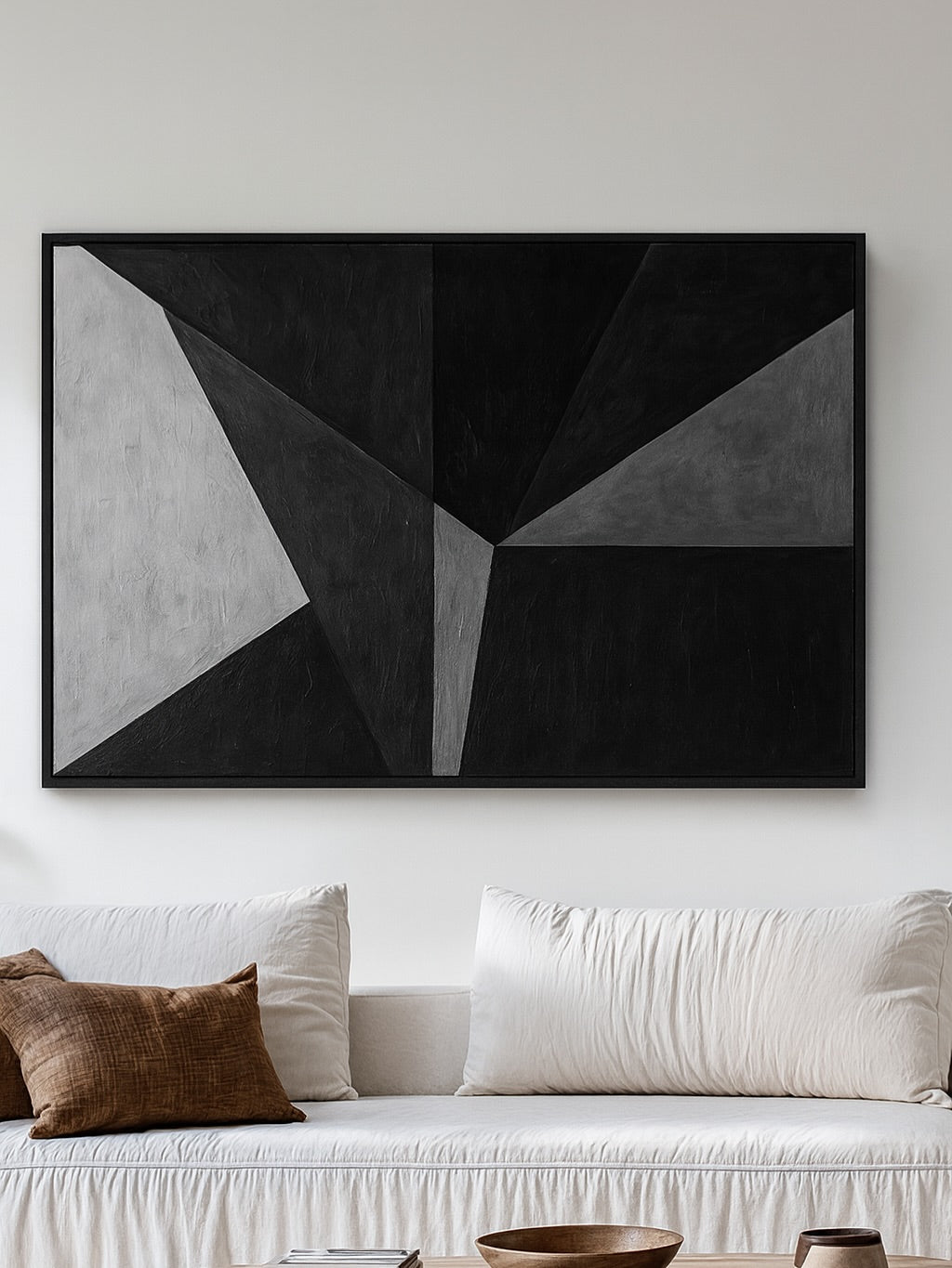 Dark Geometry – Canvas Painting