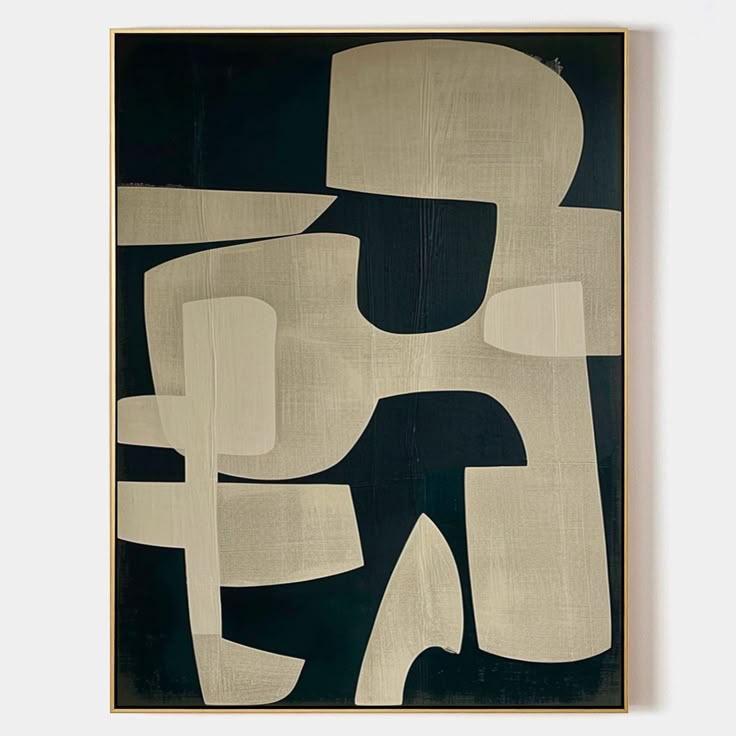 Beige Forms – Canvas Painting