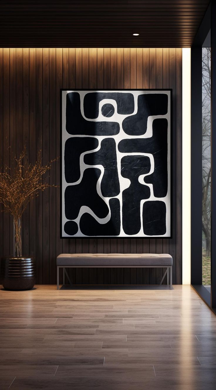 Obsidian Flow - Canvas Painting