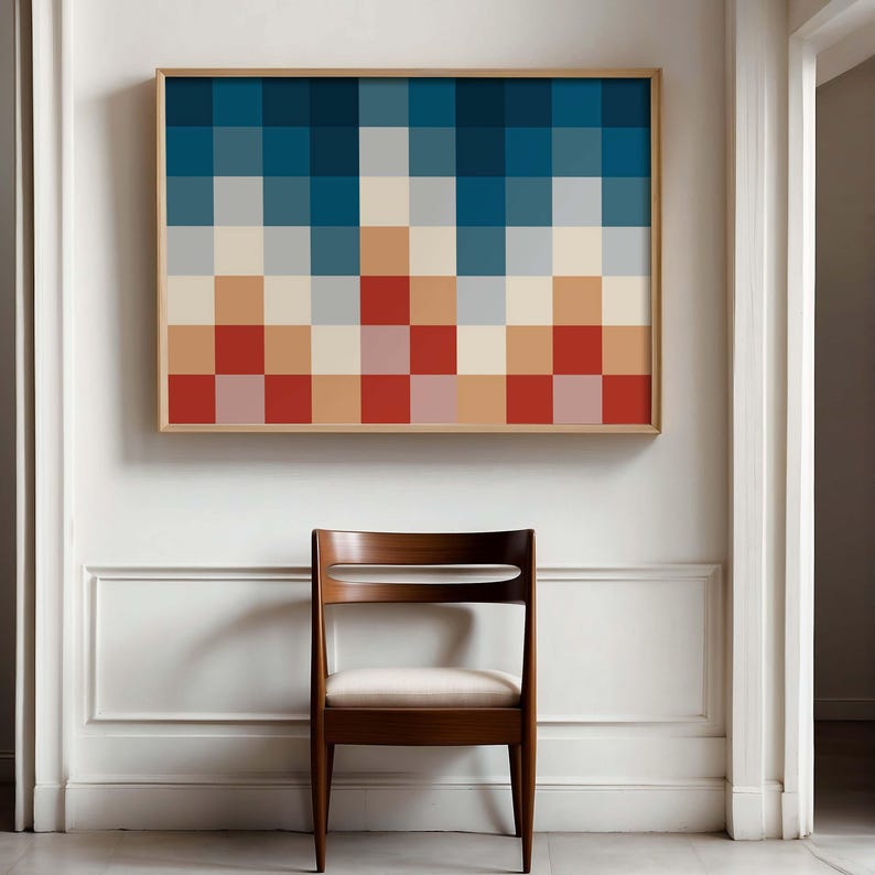 Pixel Harmony Canvas Painting