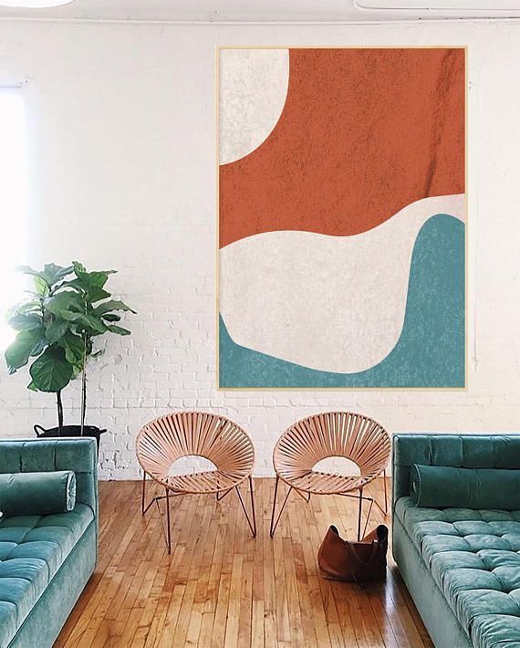 Coastal Flow Canvas Painting