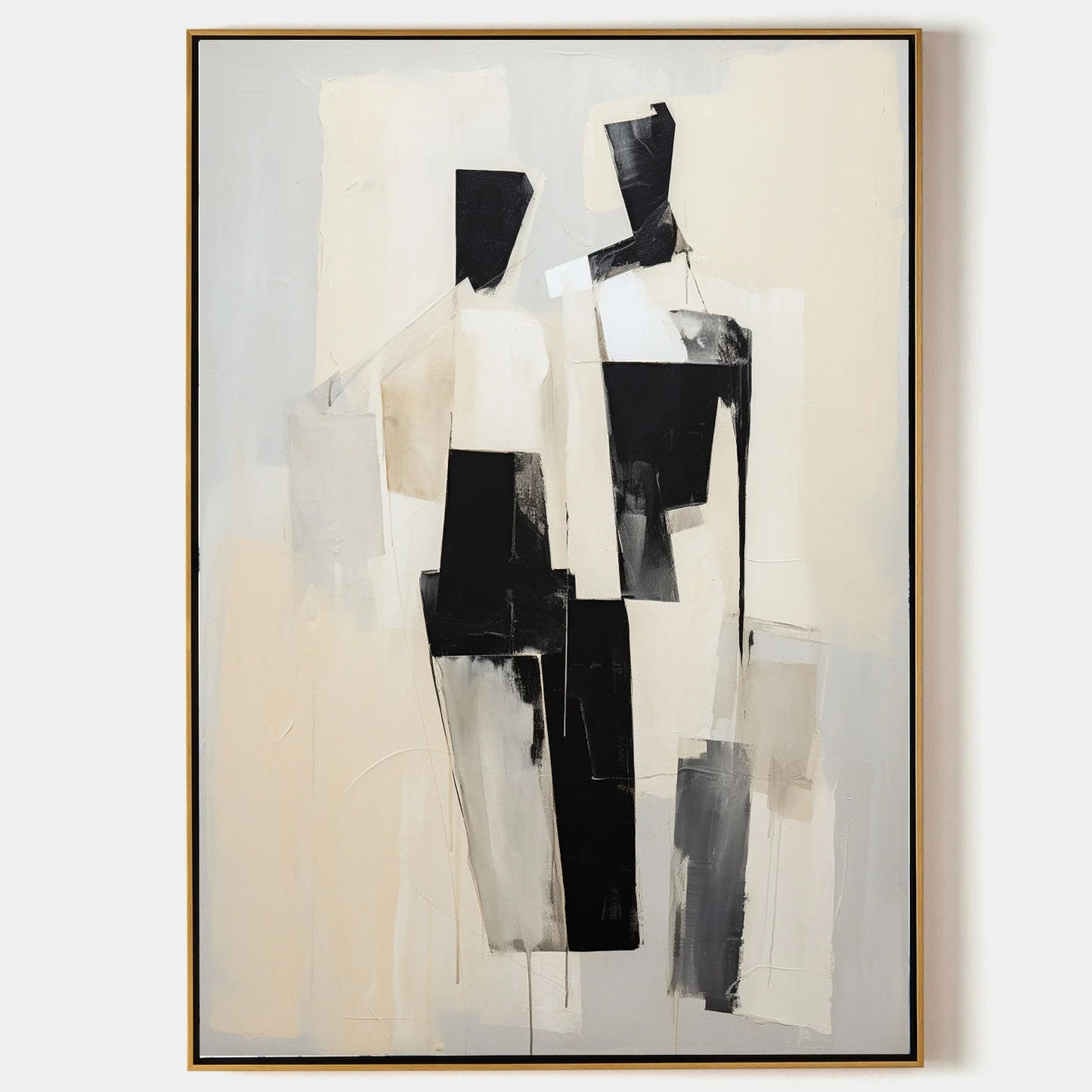 Abstract Figures Canvas Painting