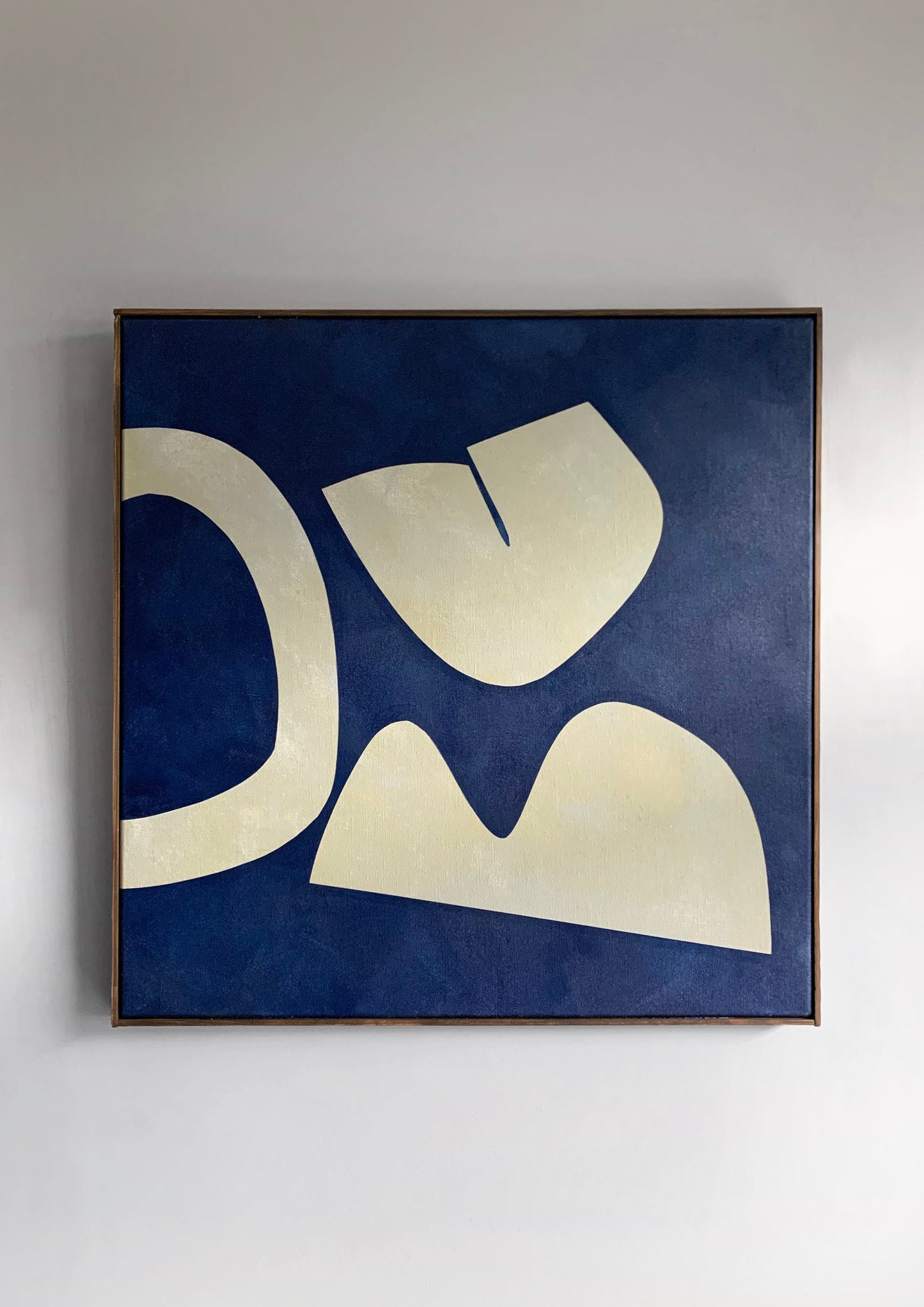 Azure Form Canvas Painting