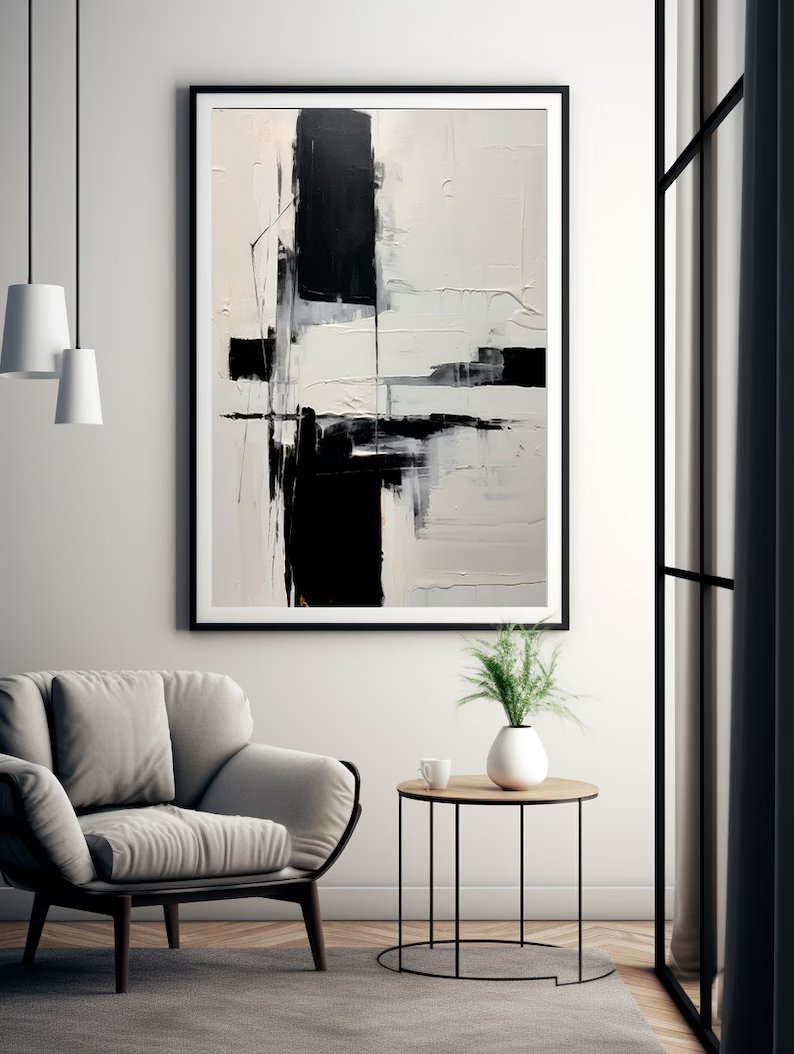 Monochrome Balance Canvas Painting