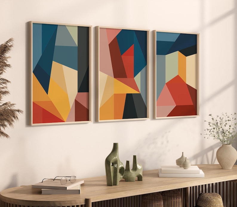 Geometric Color Abstract Art
