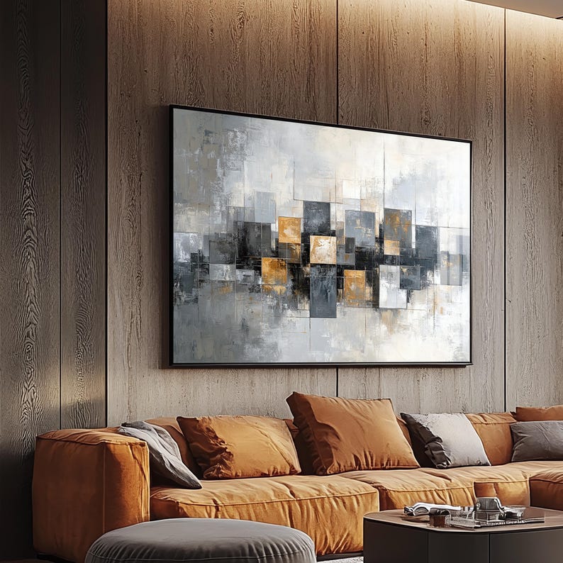 Urban Blocks Canvas Painting