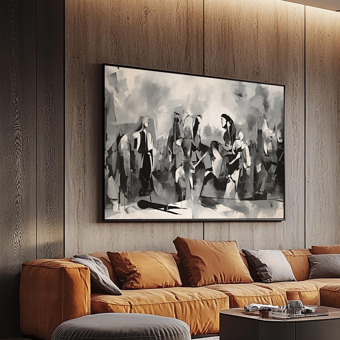 Dynamic Figures Canvas Painting