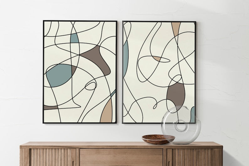 Elegant Lines – Canvas Set