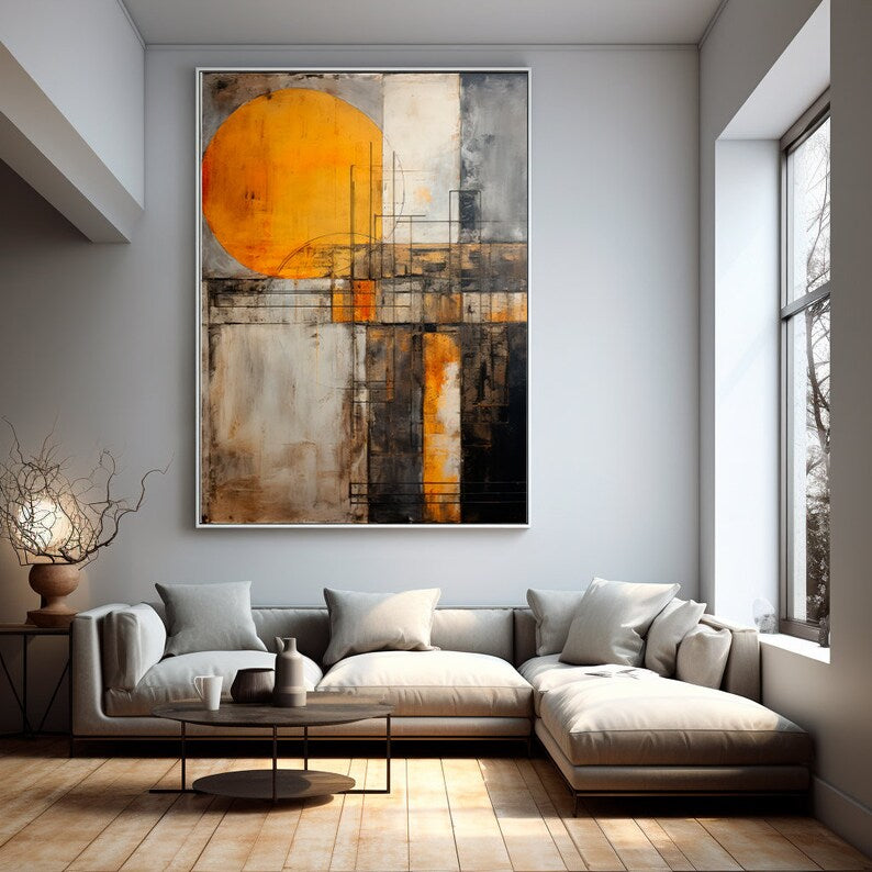 Golden Horizon Canvas Painting