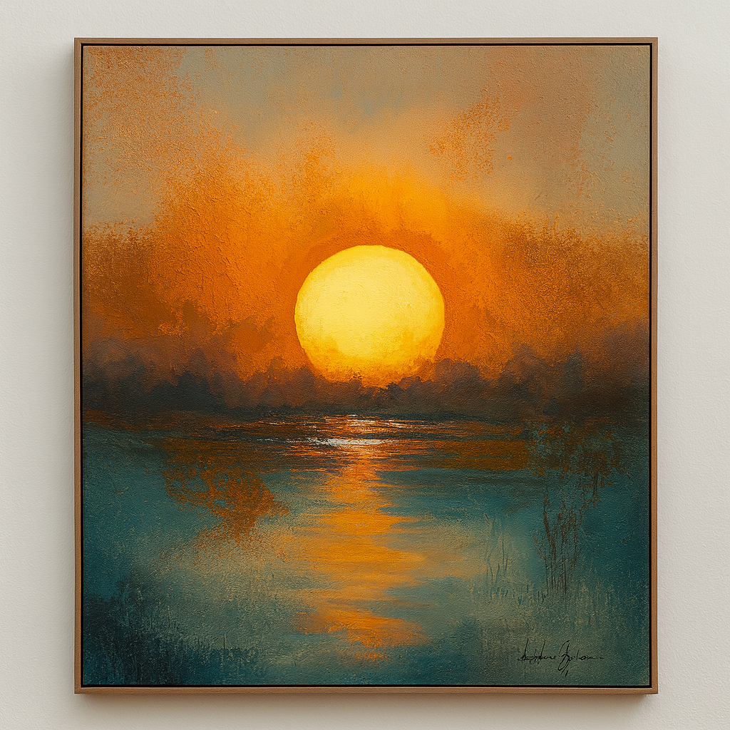 Golden Sunset – Canvas Painting