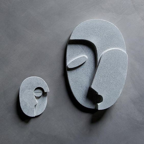 Half Face 3D Wall Sculpture