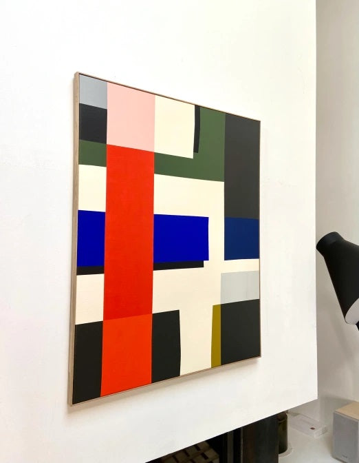 Linear Geometry Canvas Painting