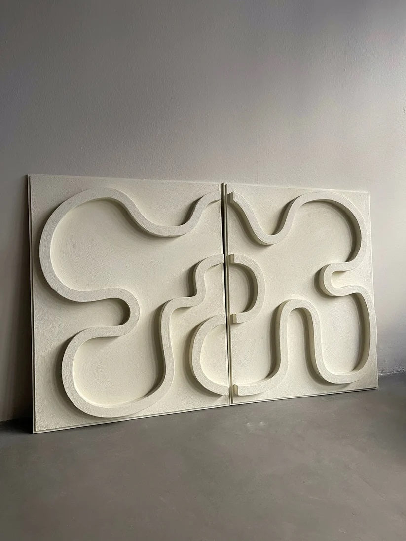 Diptych 3D Wall Sculpture