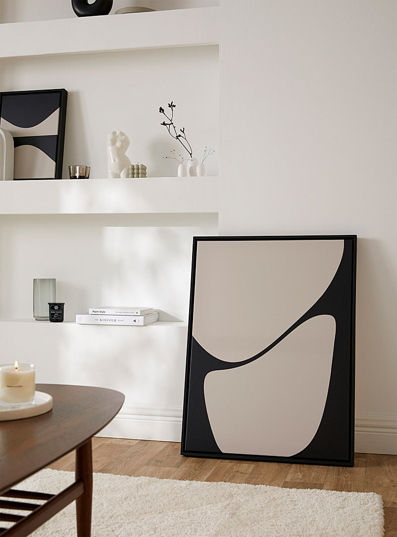 Minimal Curve Canvas Painting