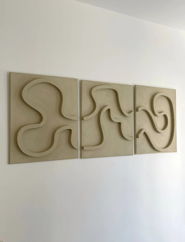 Triptych 3D Wall Sculpture