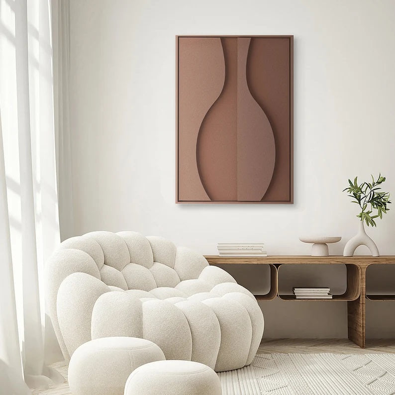 Vase 3D Wall Sculpture