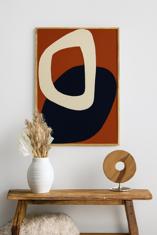 Organic Form Canvas Painting