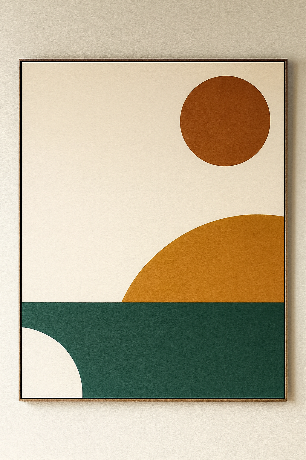 Sunrise Geometry Canvas Painting