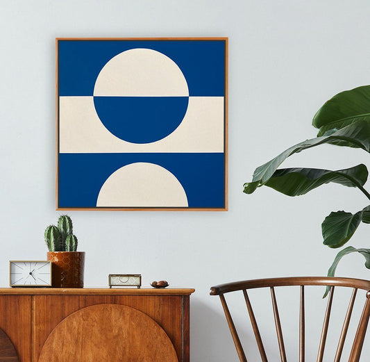 Dual Circle Canvas Painting