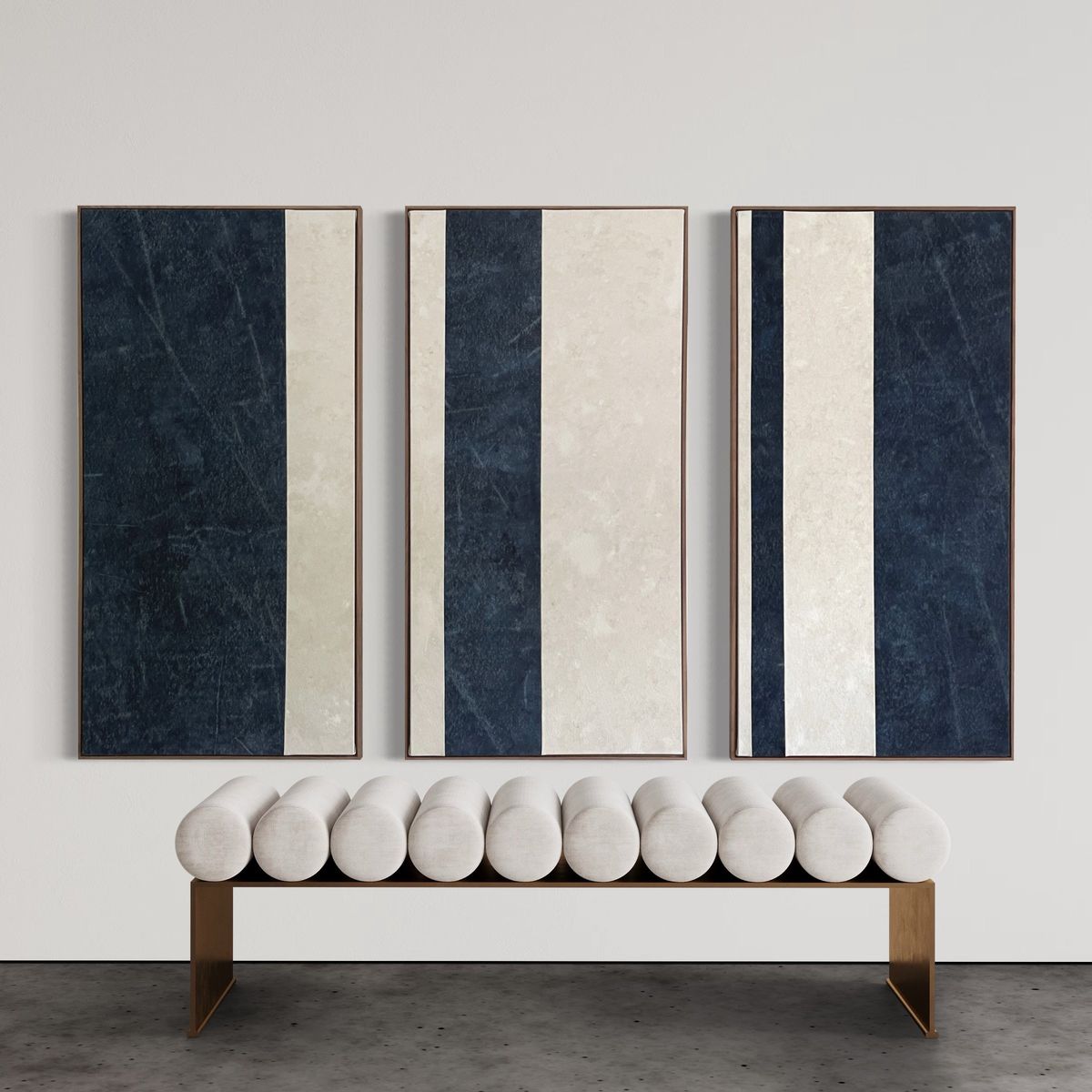 Midnight Stripes Canvas Set