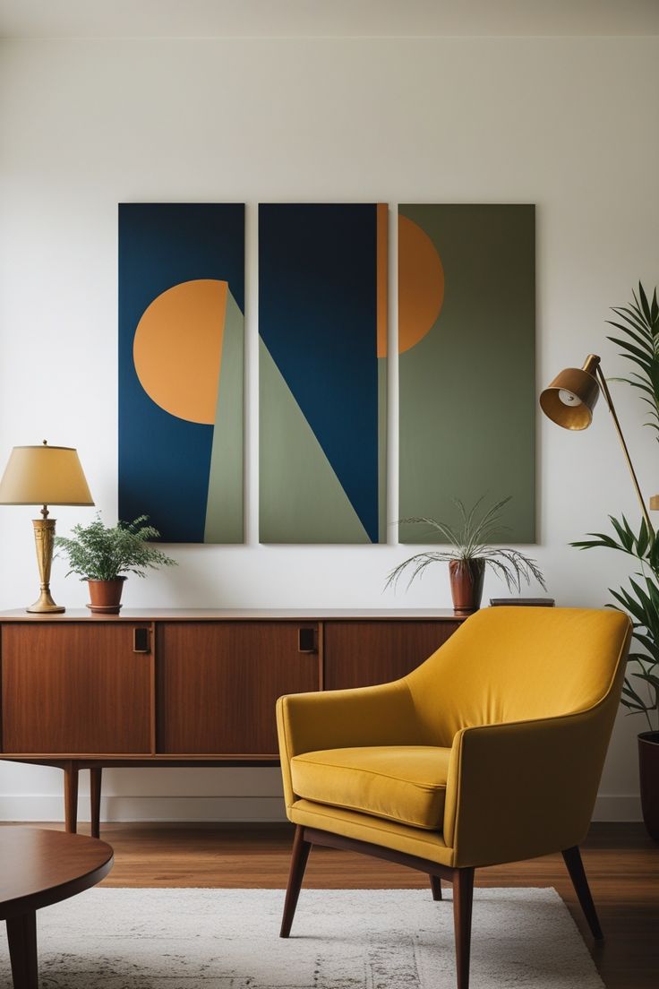 Solar Geometry Canvas Set