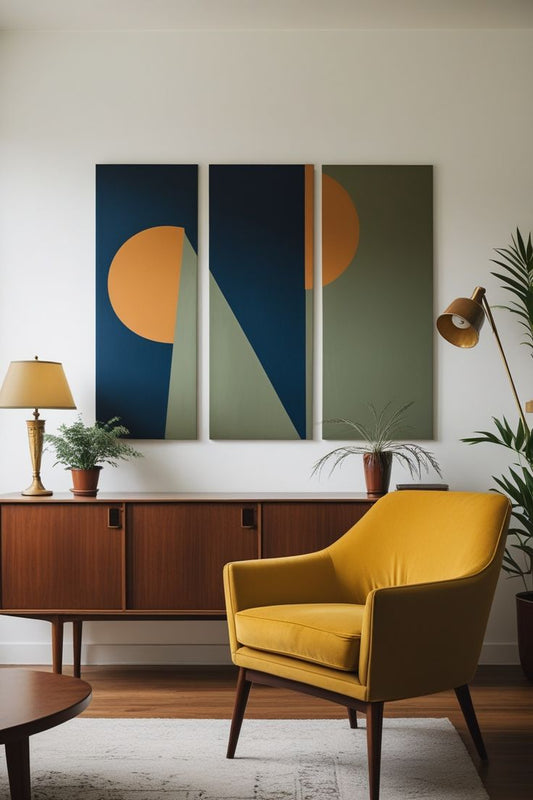 Solar Geometry Canvas Set