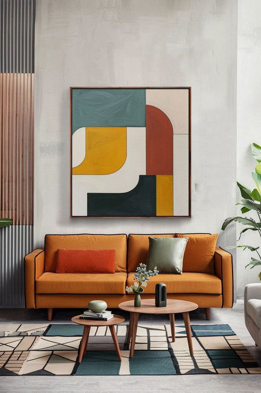 Color Blocks Canvas Painting