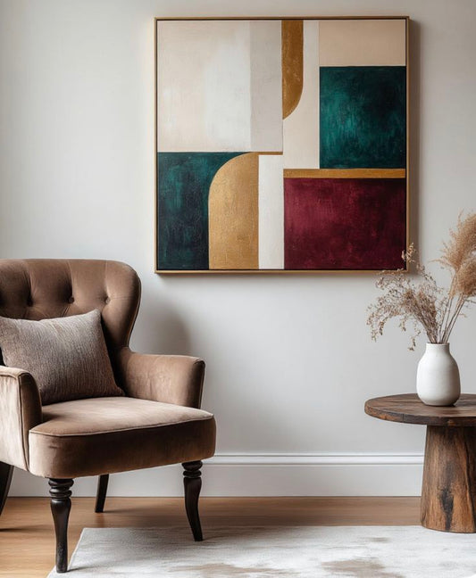 Golden Harmony Canvas Painting