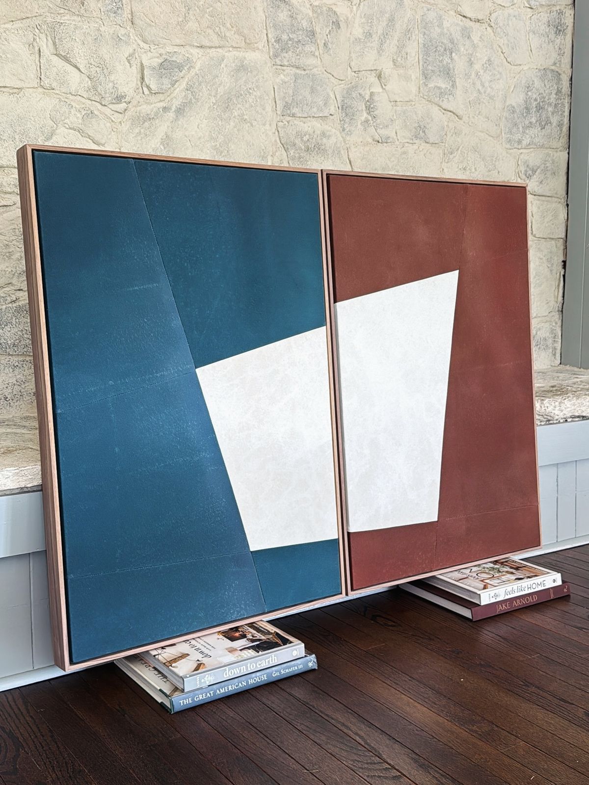 Dual Contrast Canvas Painting