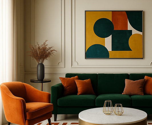 Bold Geometry Canvas Painting