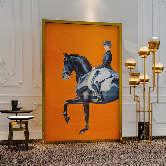 Equestrian Grace Canvas Painting