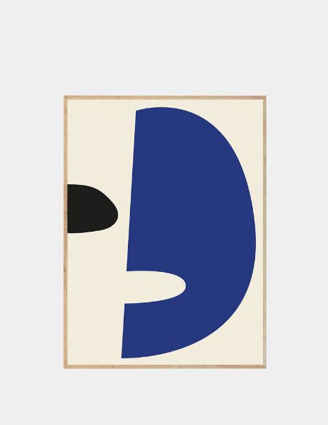 Indigo Form Canvas Painting