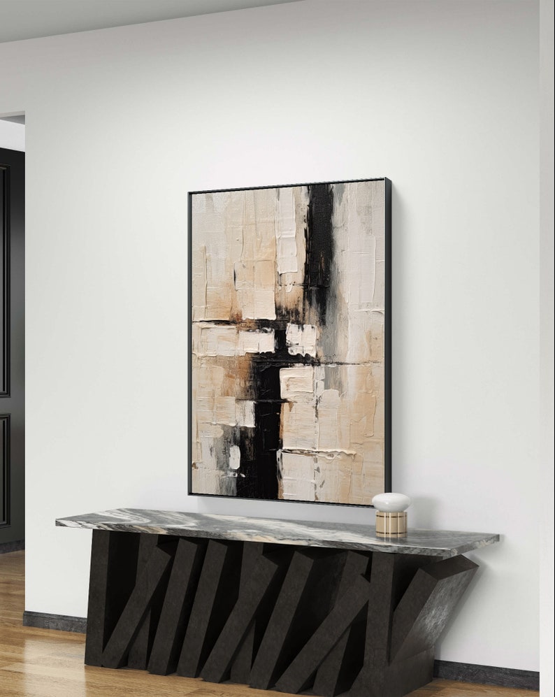 Monochrome Mirage Canvas Painting