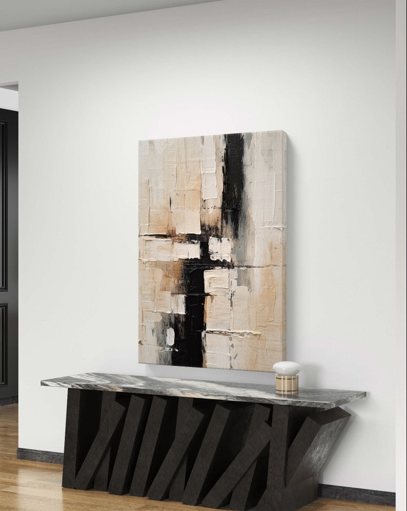 Monochrome Mirage Canvas Painting