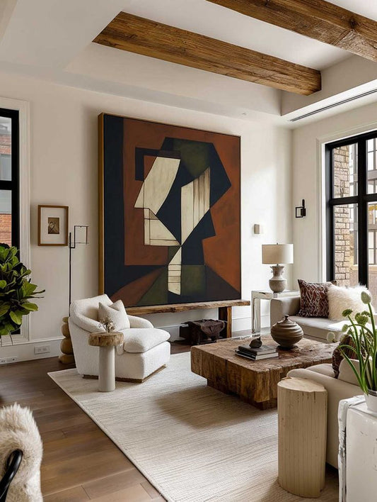 Rustic Silhouette Canvas Painting