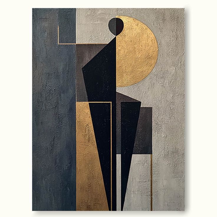 Golden Silhouette Canvas Painting