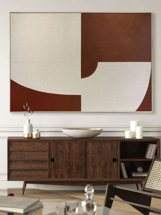 Terracotta Balance Canvas Painting