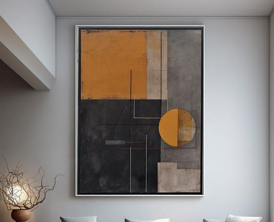 Geometric Minimalism Digital Canvas Print