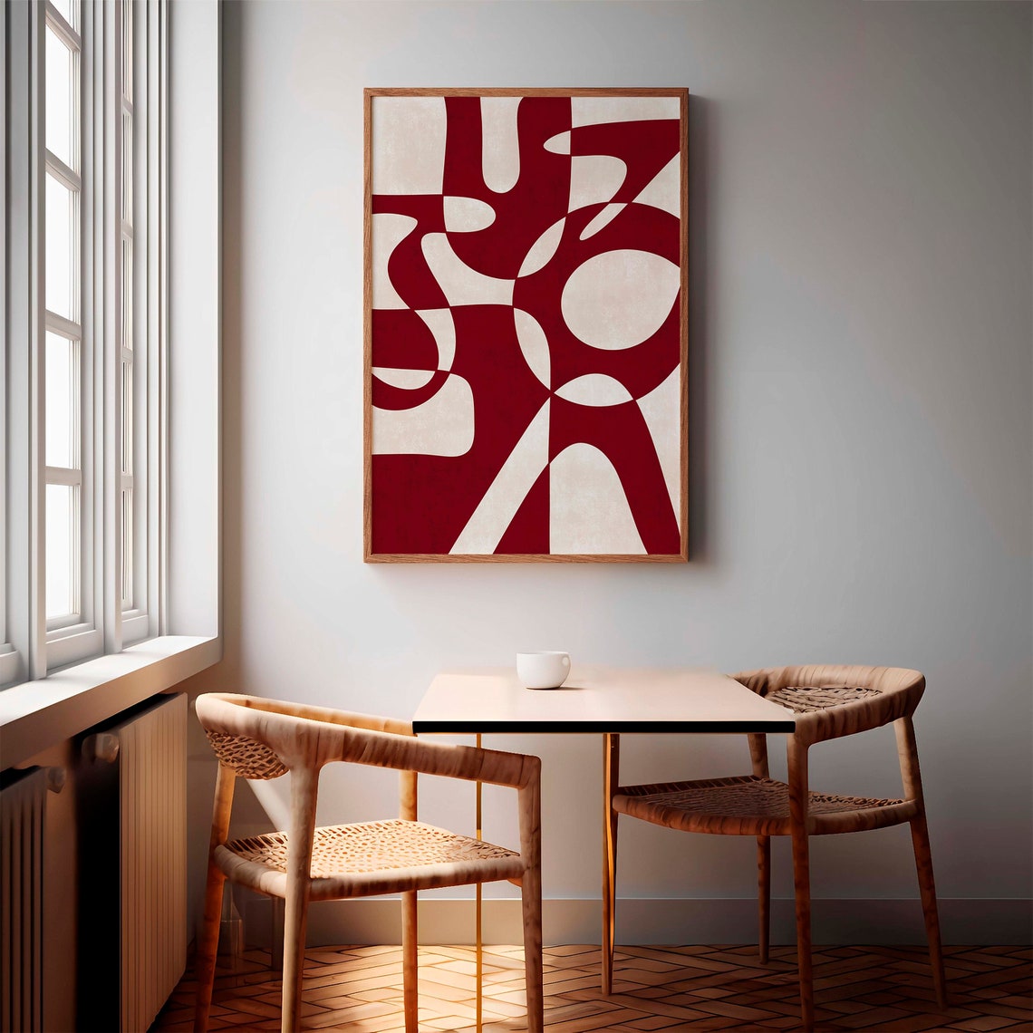 Scarlet Rhythm– Canvas Painting